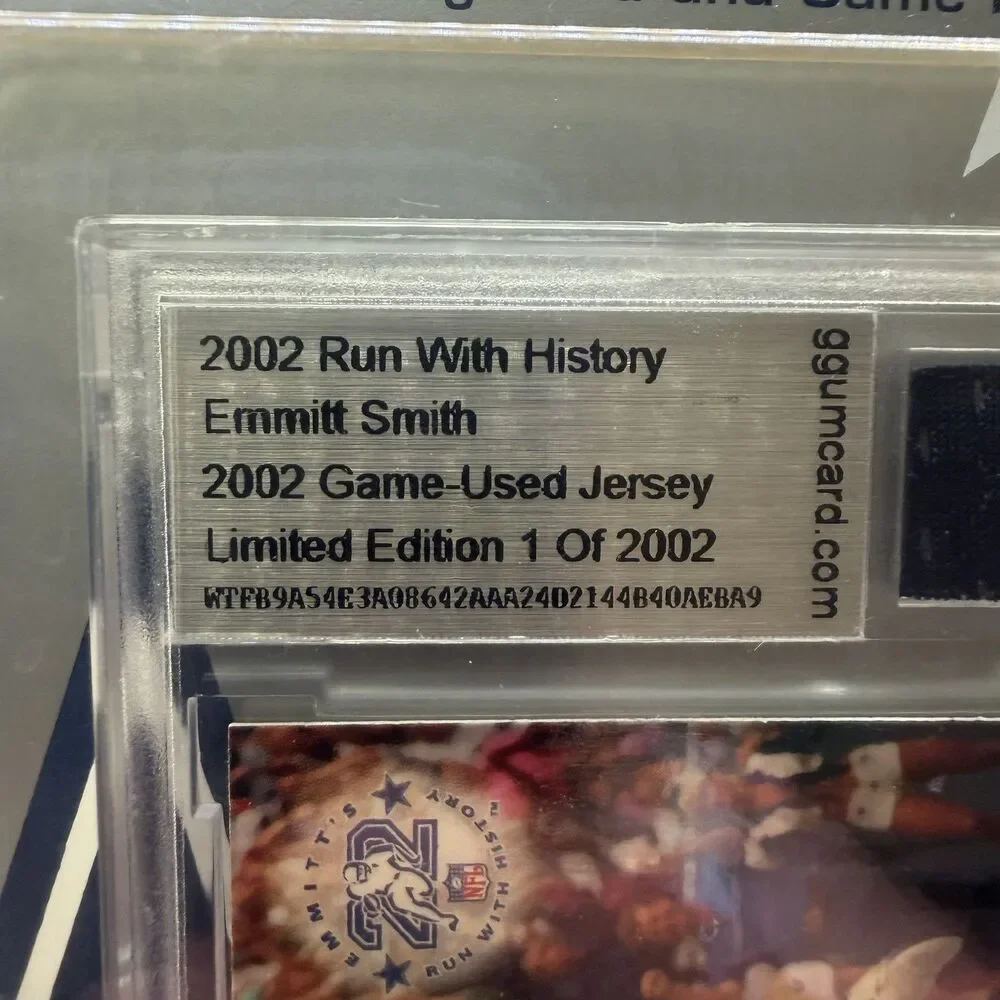 2002 Season EMMIT SMITH Run With History Limited Edition Game UsedJersey COWBOYS